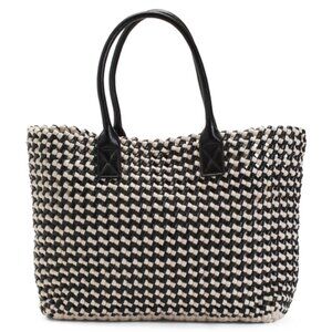 ✨NEW✨ Sincerely Jules Woven Tote in Black & White